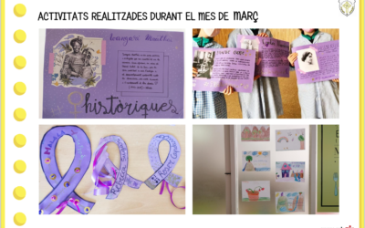ACTIVITATS DIRIGIDES DURANT EL MES DE MARÇ AL MENJADOR.
